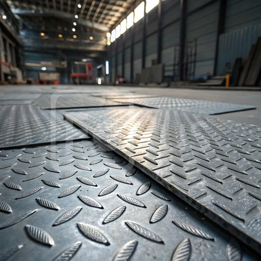 Лист стальной рифленый ромб 0,5х1000 мм Ст1пс ГОСТ 8568-77