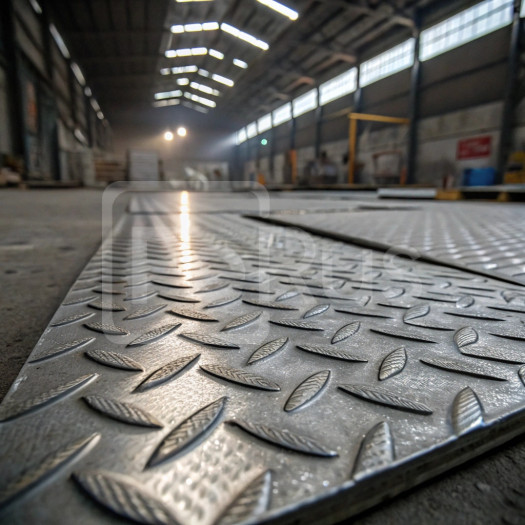 Лист стальной оцинкованный рифленый ромб 10 мм Ст3пс5 ГОСТ 8568-77 г/к