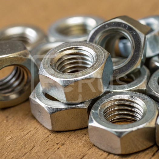 Гайка дюралюминиевая М10 шаг резьбы 1,25 мм Д16 ГОСТ 1759.0-87