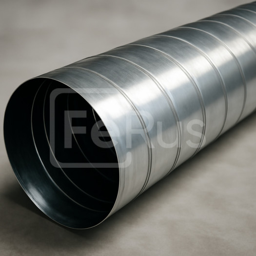 Вентиляционная труба оцинкованная ф400, 1 м, 0,7 мм