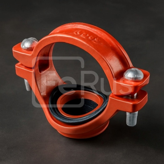 Хомут под резьбу грувлок ковкий чугун ДУ 100x40 (ДН 114x48) 4x11/2