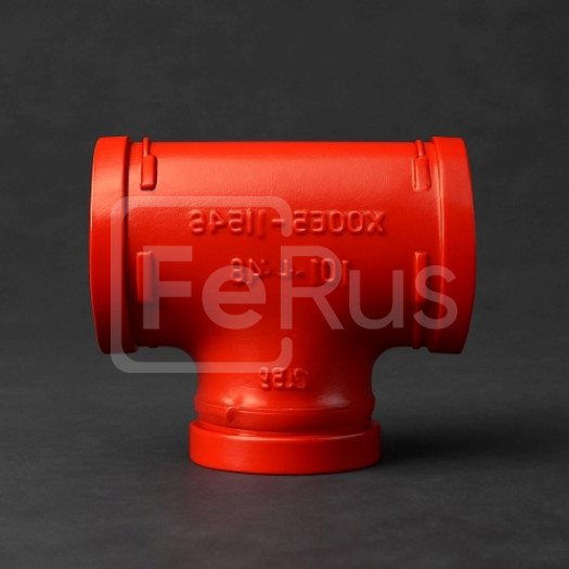 Тройник короткий под муфту грувлок ДУ 100 (ДН 108) 4