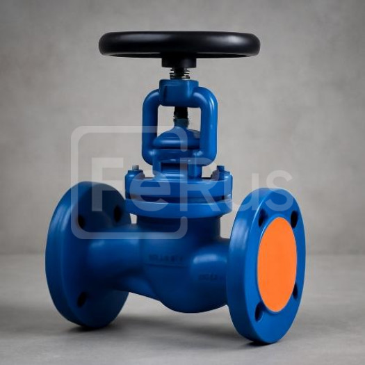 Вентиль запорный Ду15 Ру40 угловой