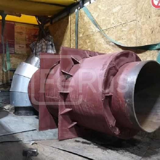 Опора неподвижная ф530 в ППМИ 670мм L=1800мм (неликвид)